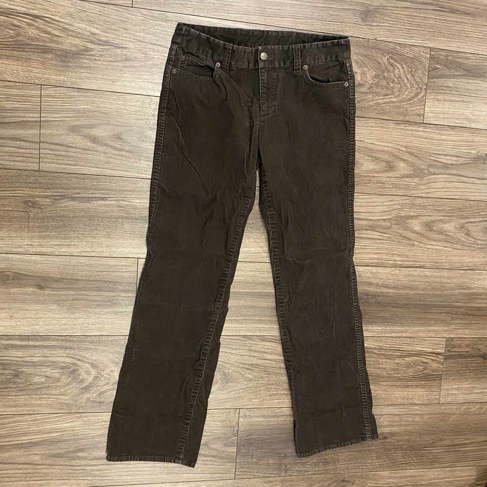 J Crew Corduroy Pants Bootcut Women's 8R Brown Southwestern Cowgirl